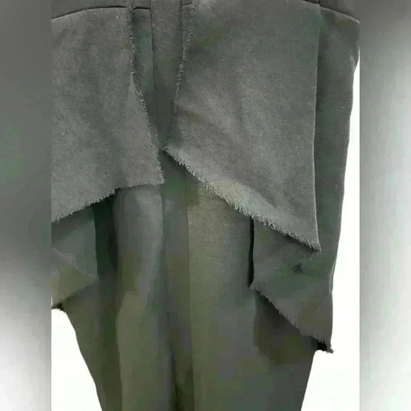 Rachel Comey Black cocktail halter peplum front slit dress Sz 2 - Picture 5 of 10